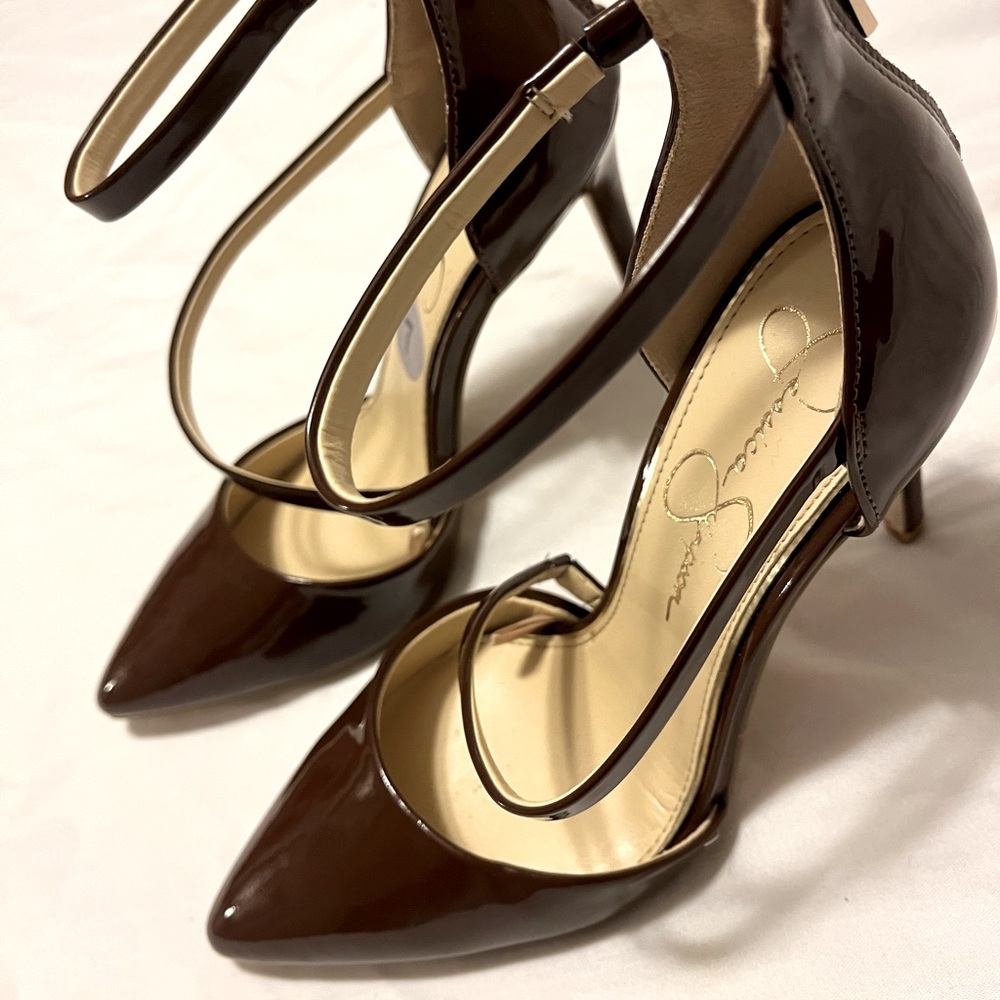Jessica Simpson Peliea Pump Shoes Size 7 LIKE NEW Mocha Color